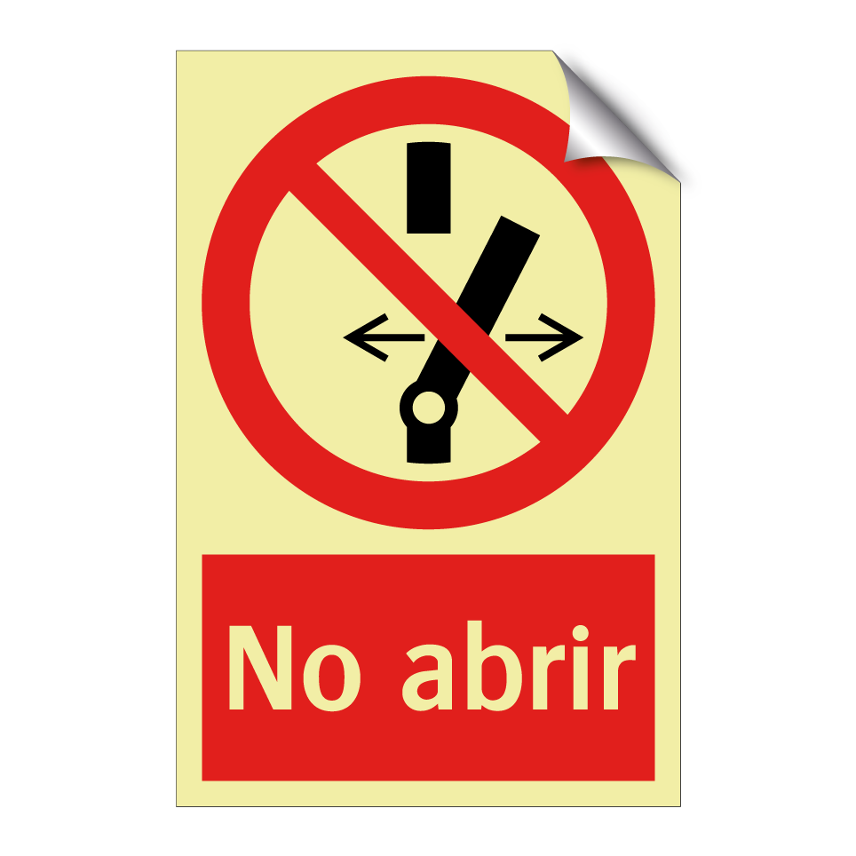 No abrir