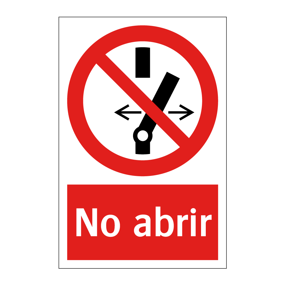 No abrir