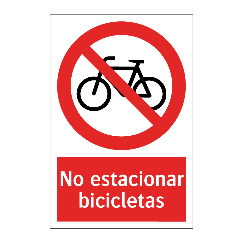No estacionar bicicletas