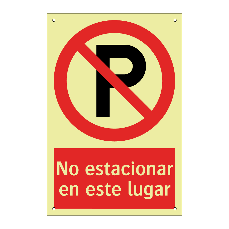 No estacionar en este lugar
