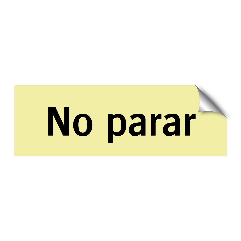 No parar