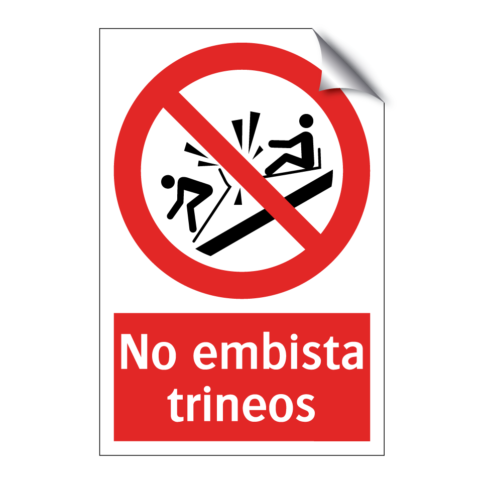 No embista trineos