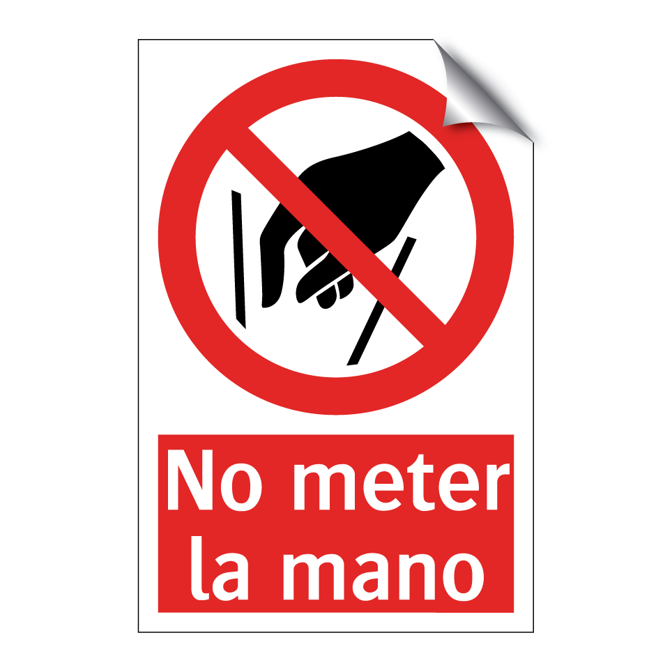 No meter la mano