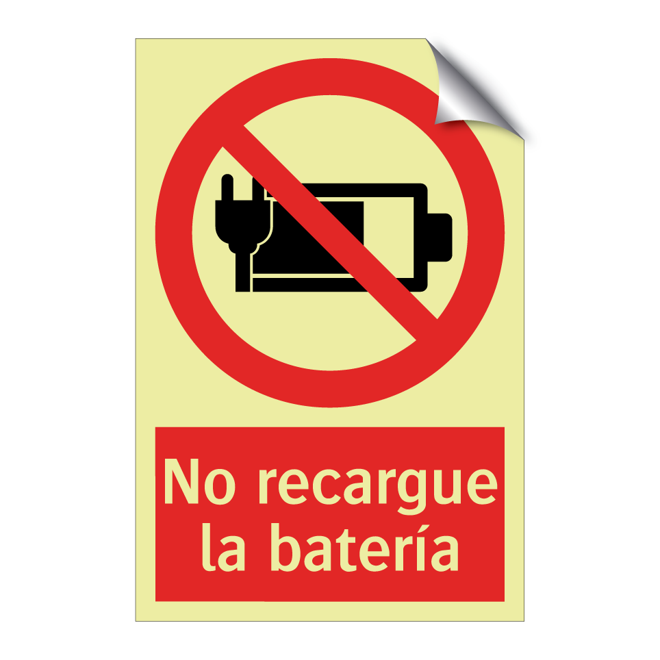 No recargue la batería
