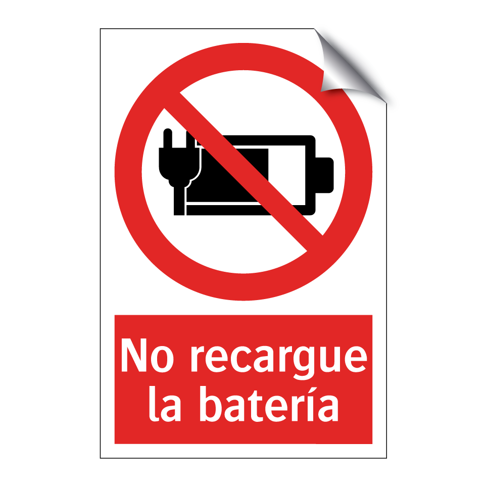 No recargue la batería