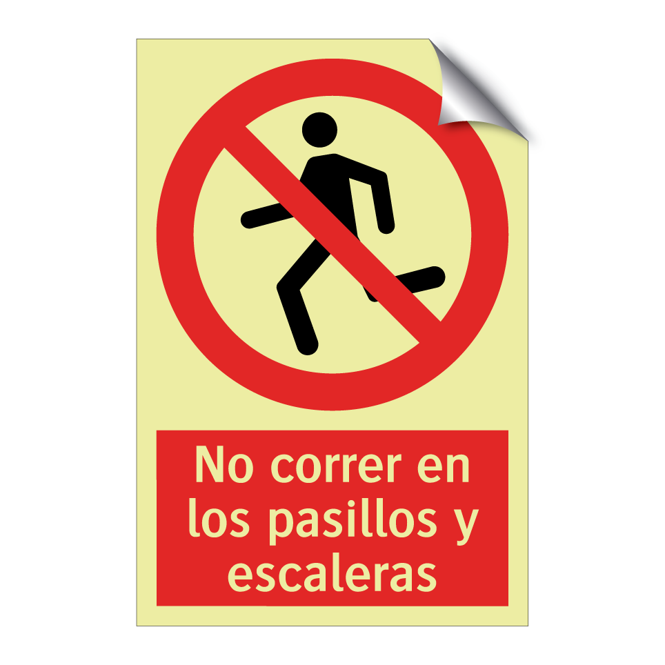 No correr en los pasillos y escaleras
