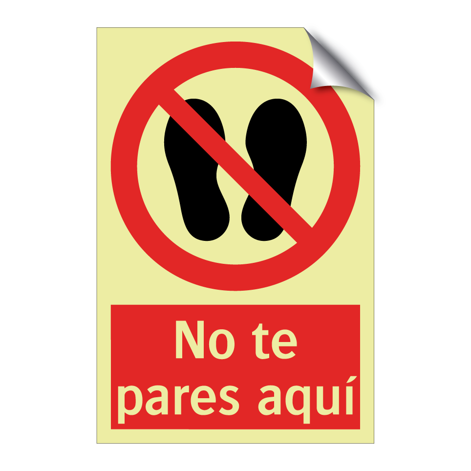 No te pares aquí