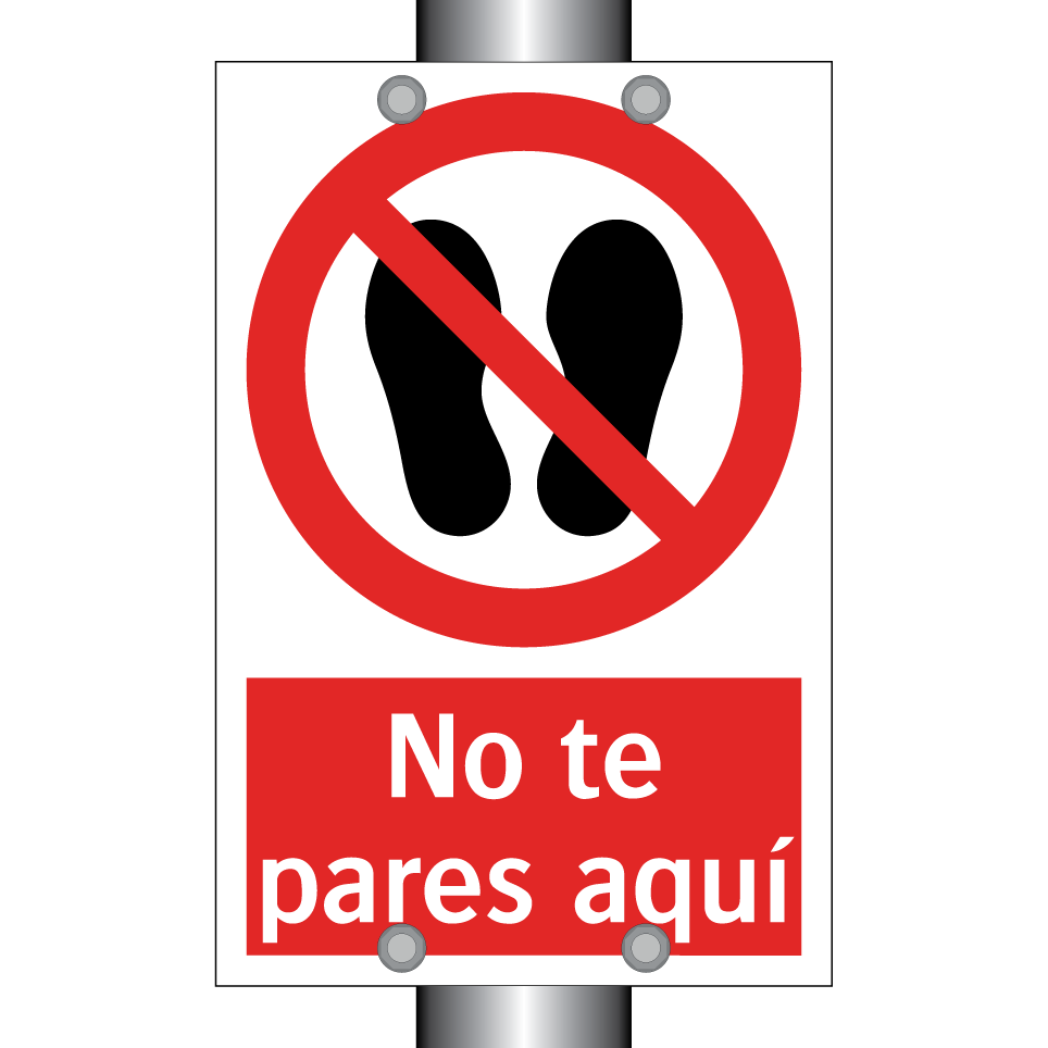 No te pares aquí