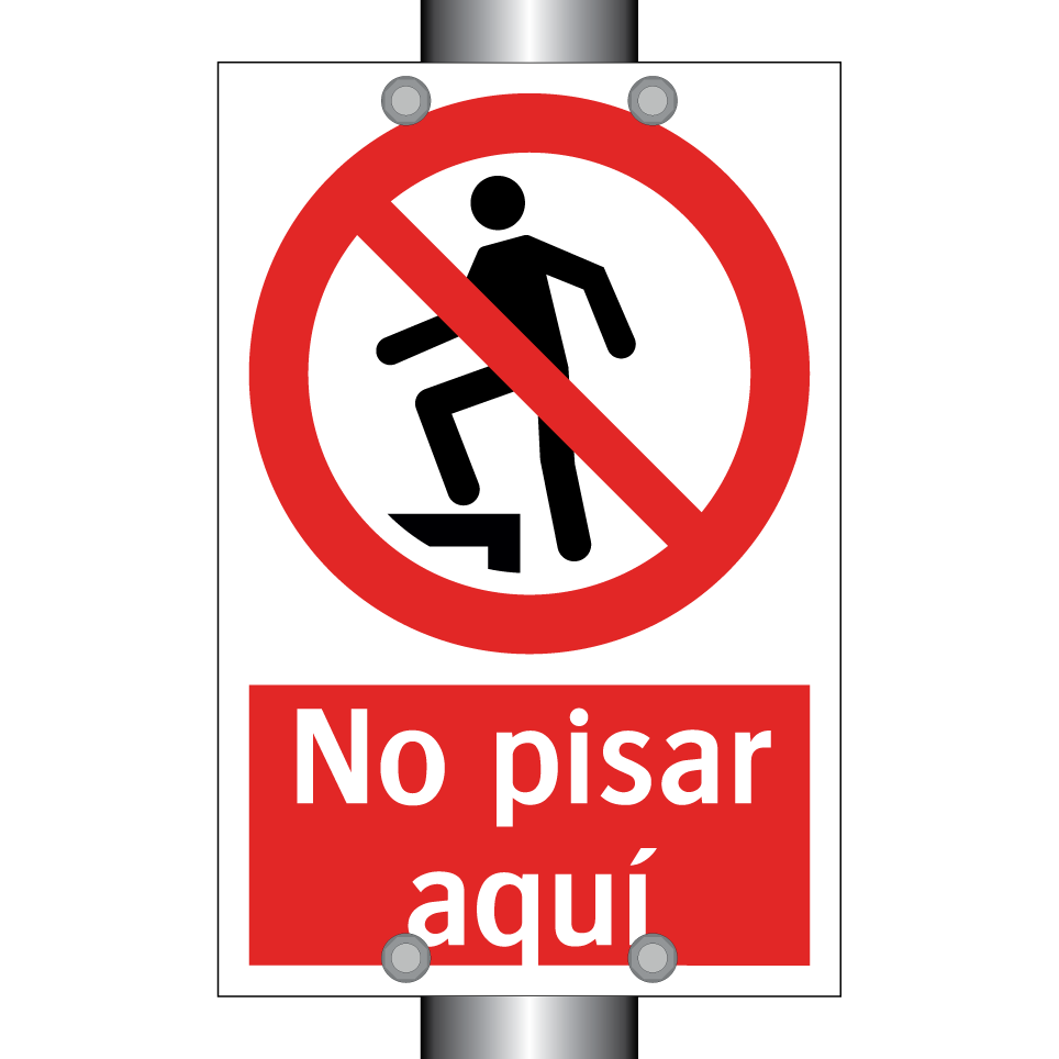No pisar aquí