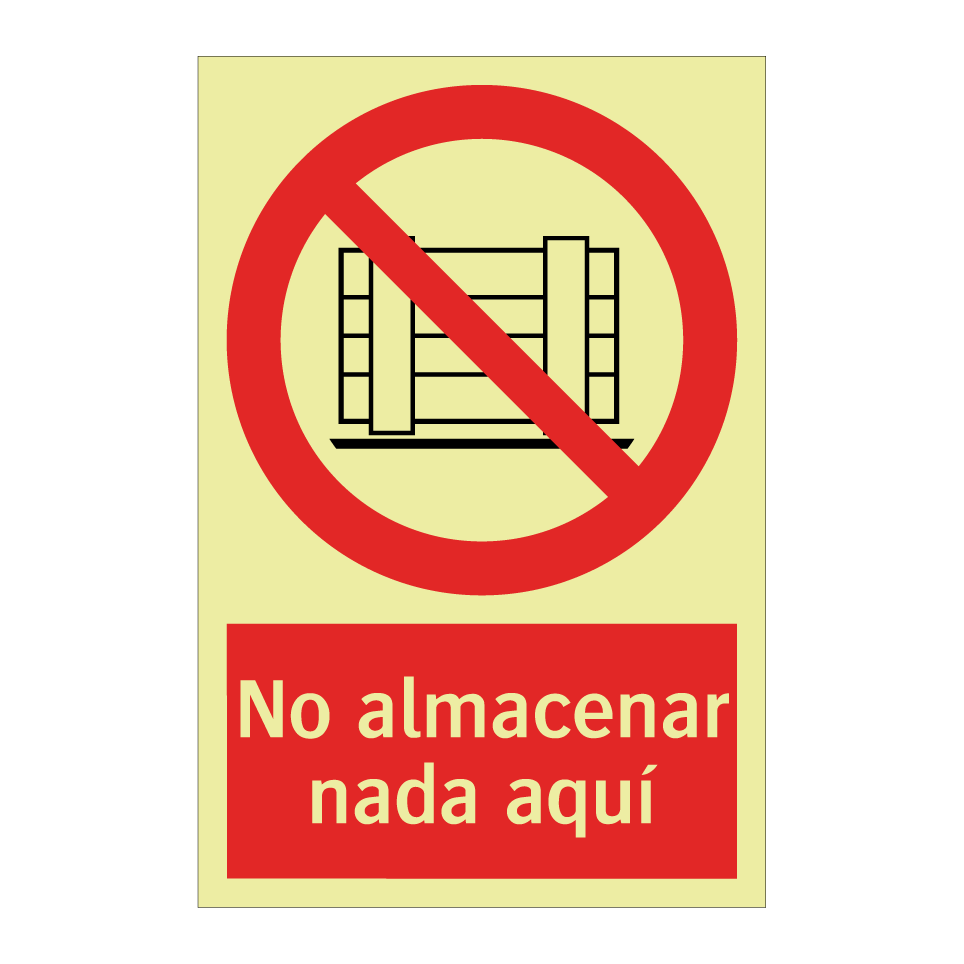 No almacenar nada aquí