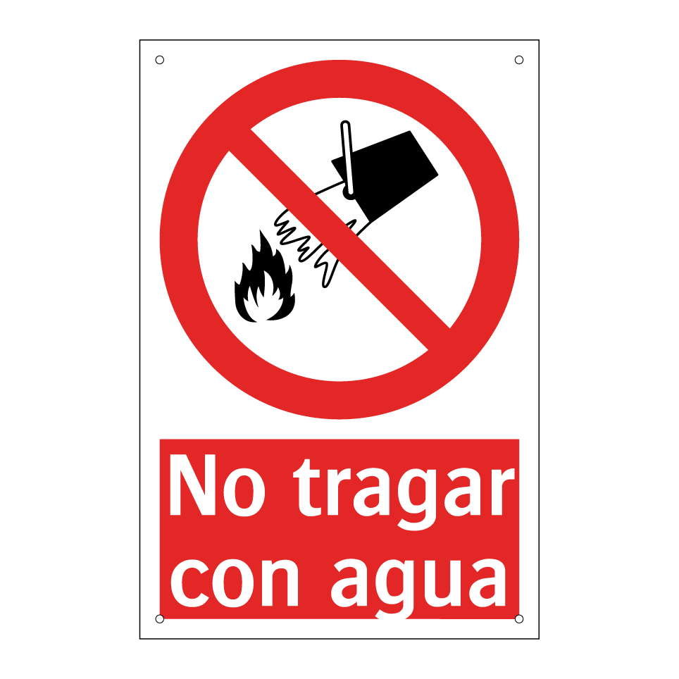 No tragar con agua