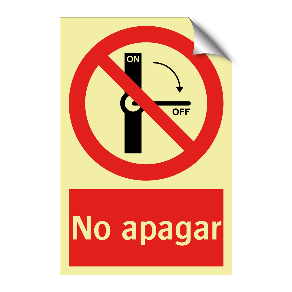 No apagar