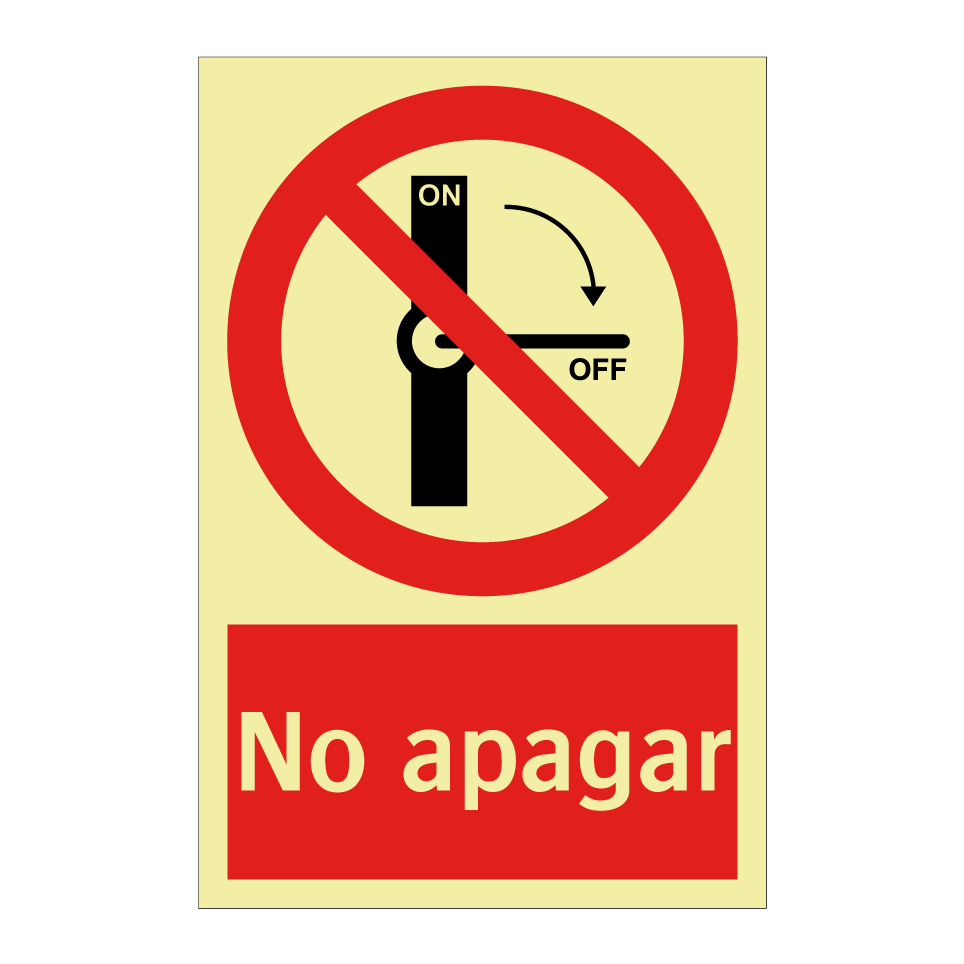 No apagar