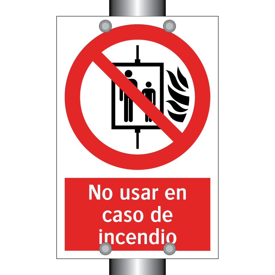 No usar en caso de incendio