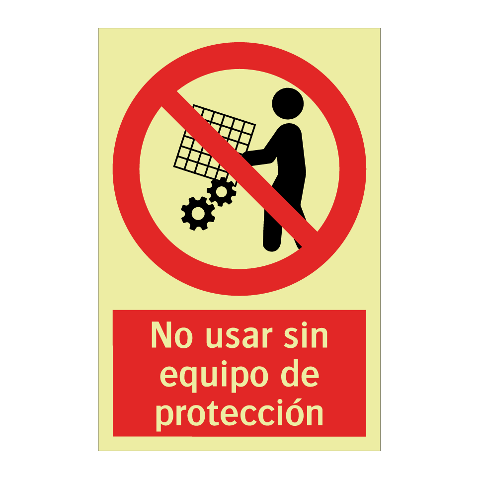 No usar sin equipo de protección