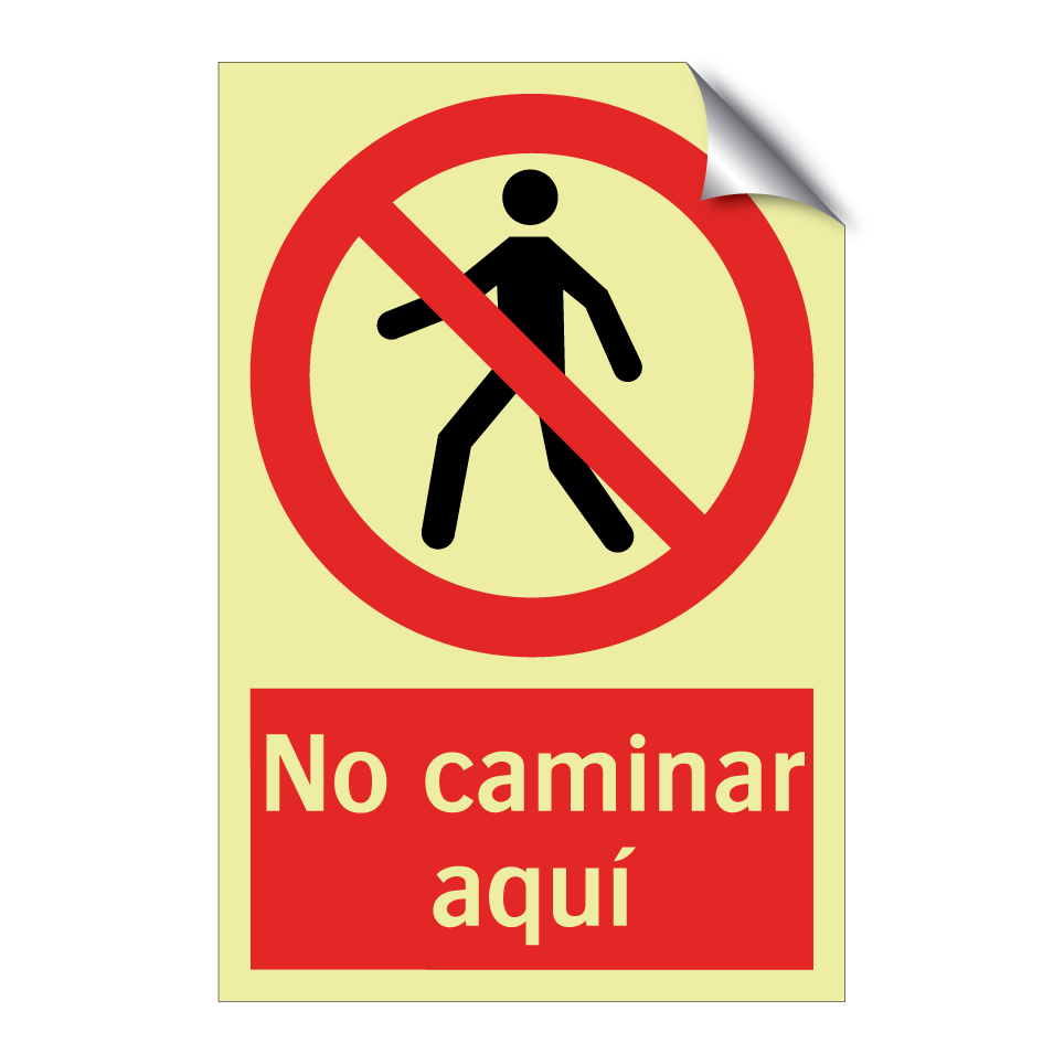 No caminar aquí