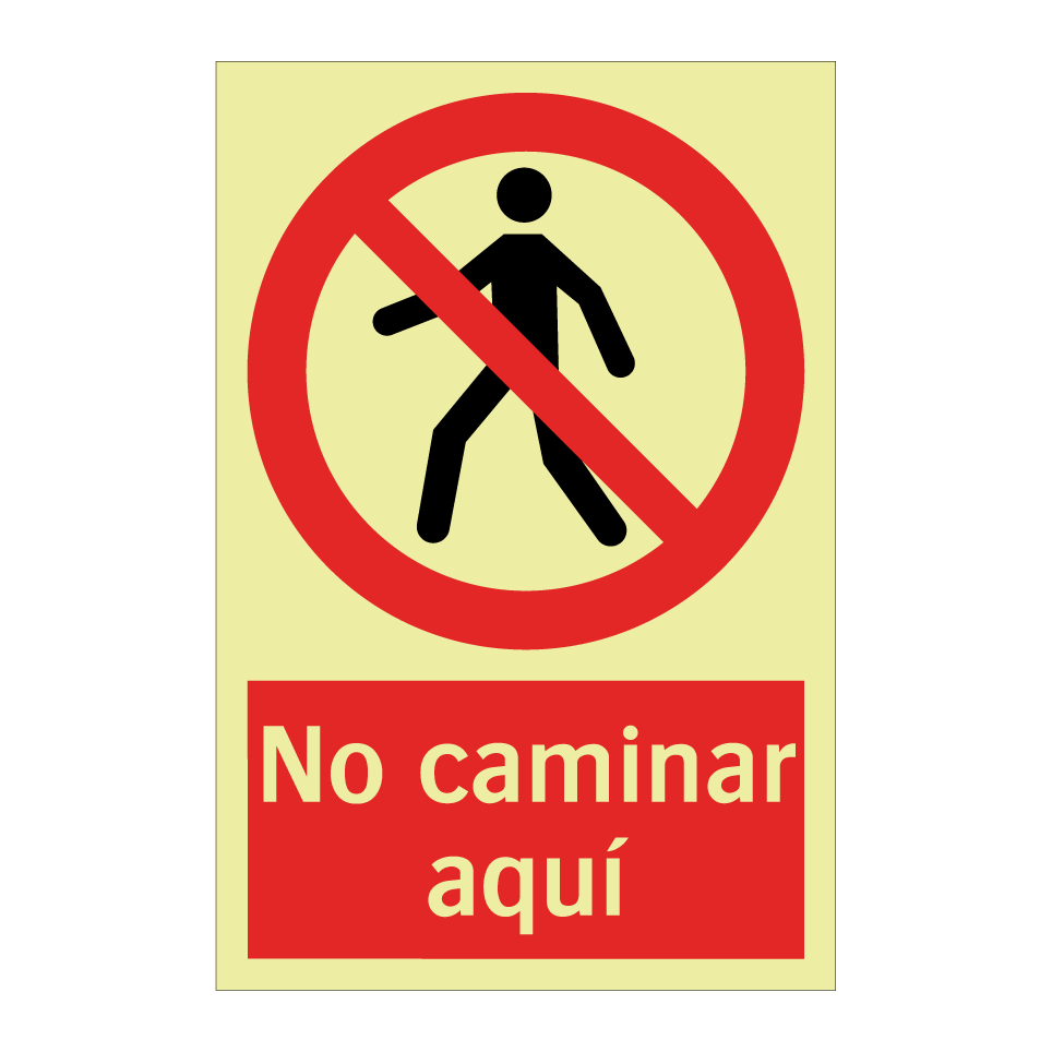 No caminar aquí