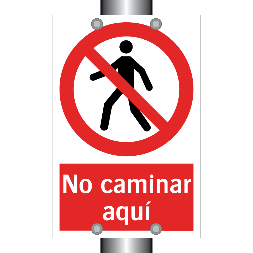 No caminar aquí