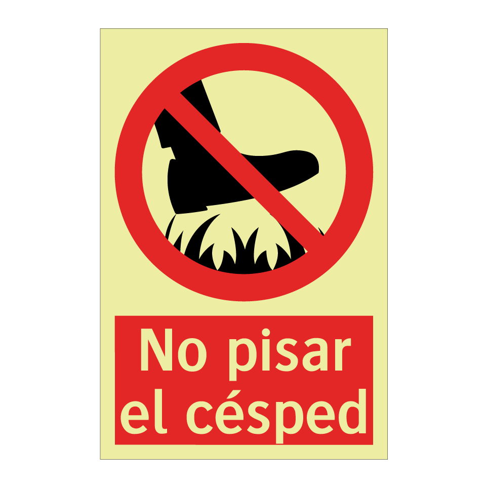 No pisar el césped