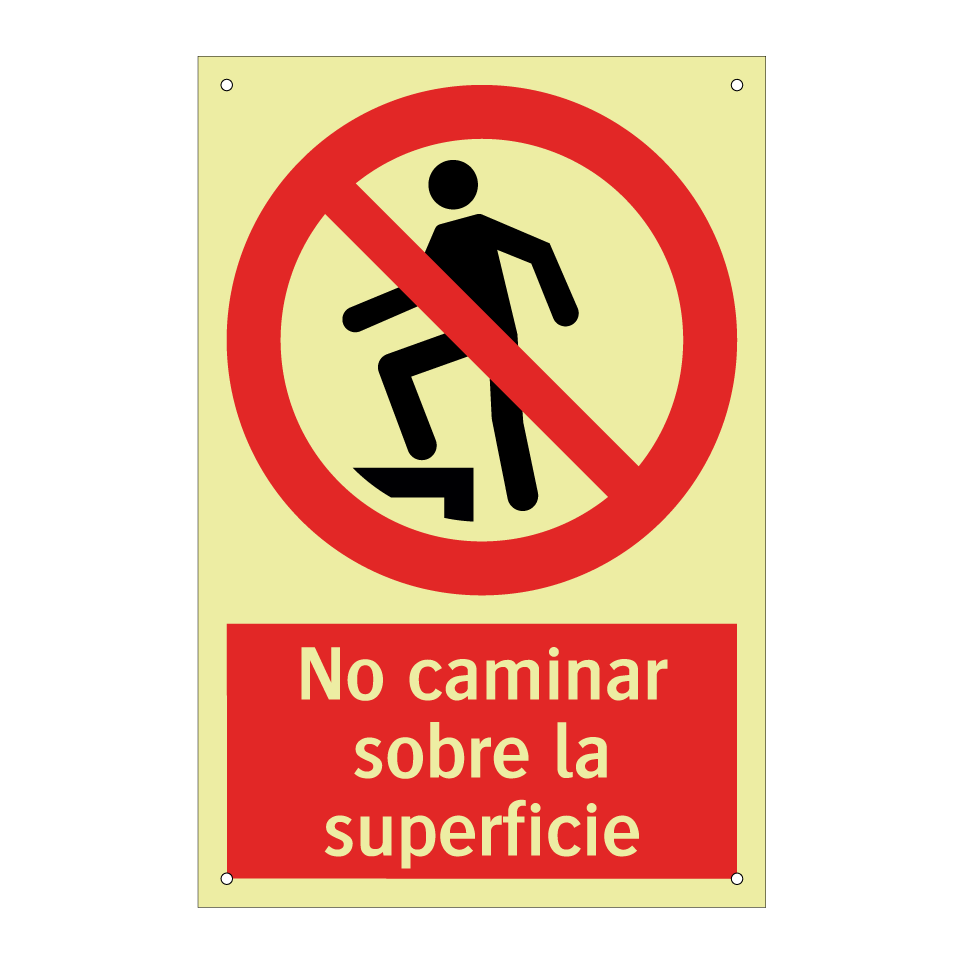 No caminar sobre la superficie