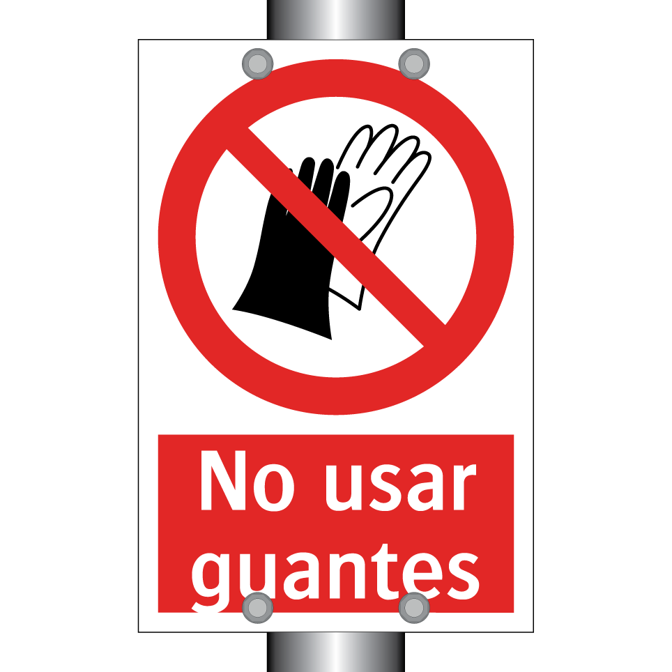 No usar guantes