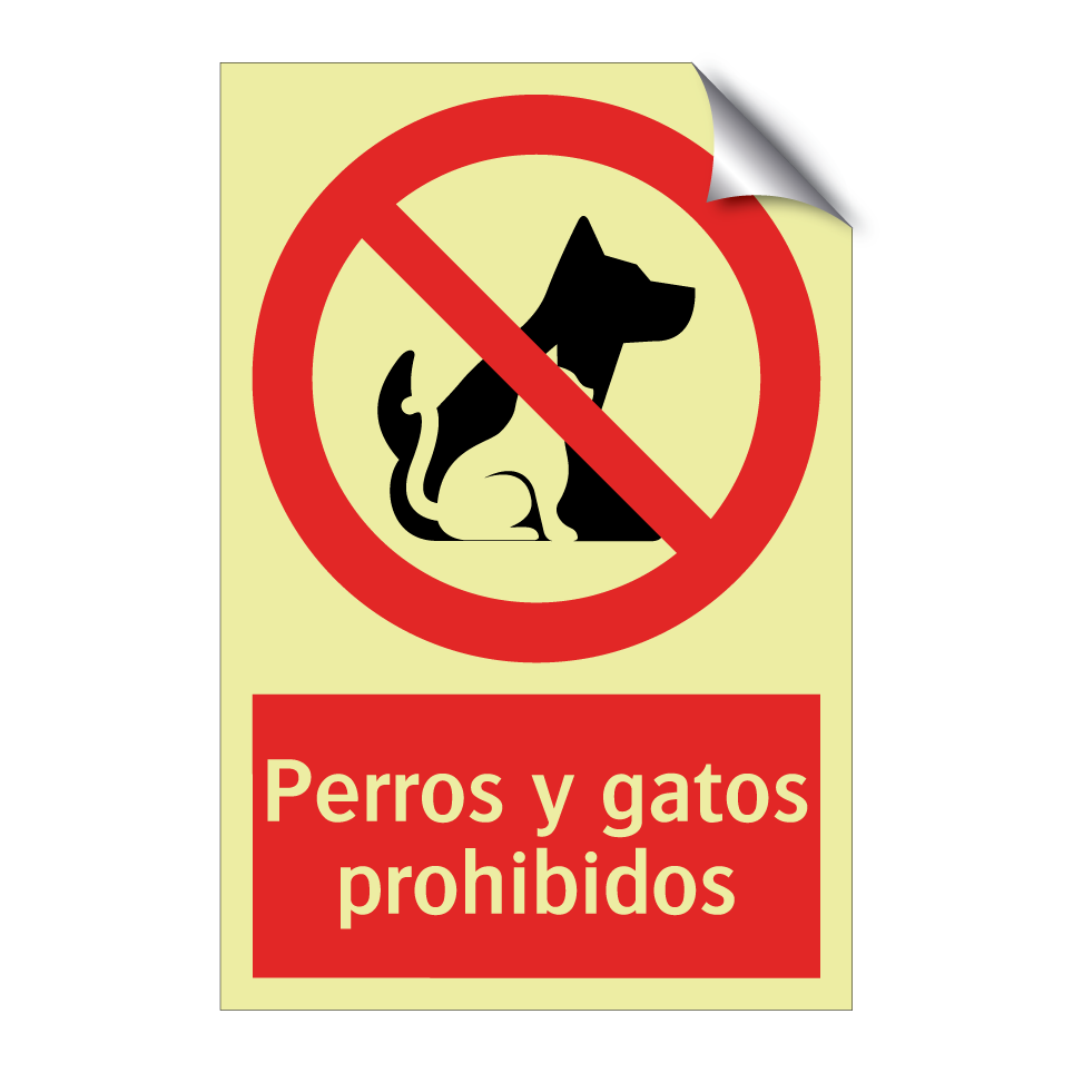 Perros y gatos prohibidos