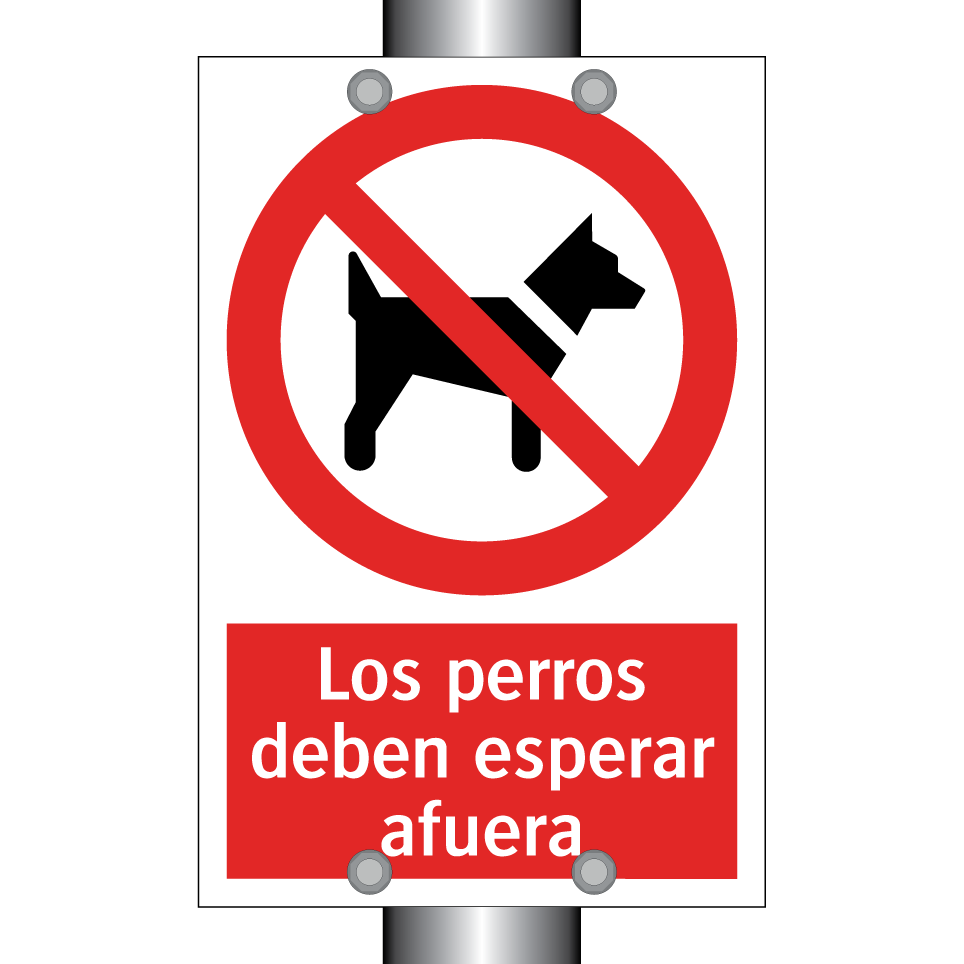 Los perros deben esperar afuera