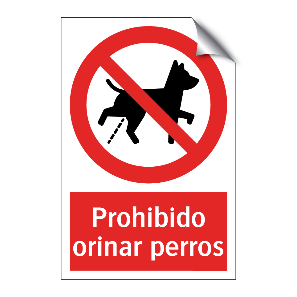 Prohibido orinar perros
