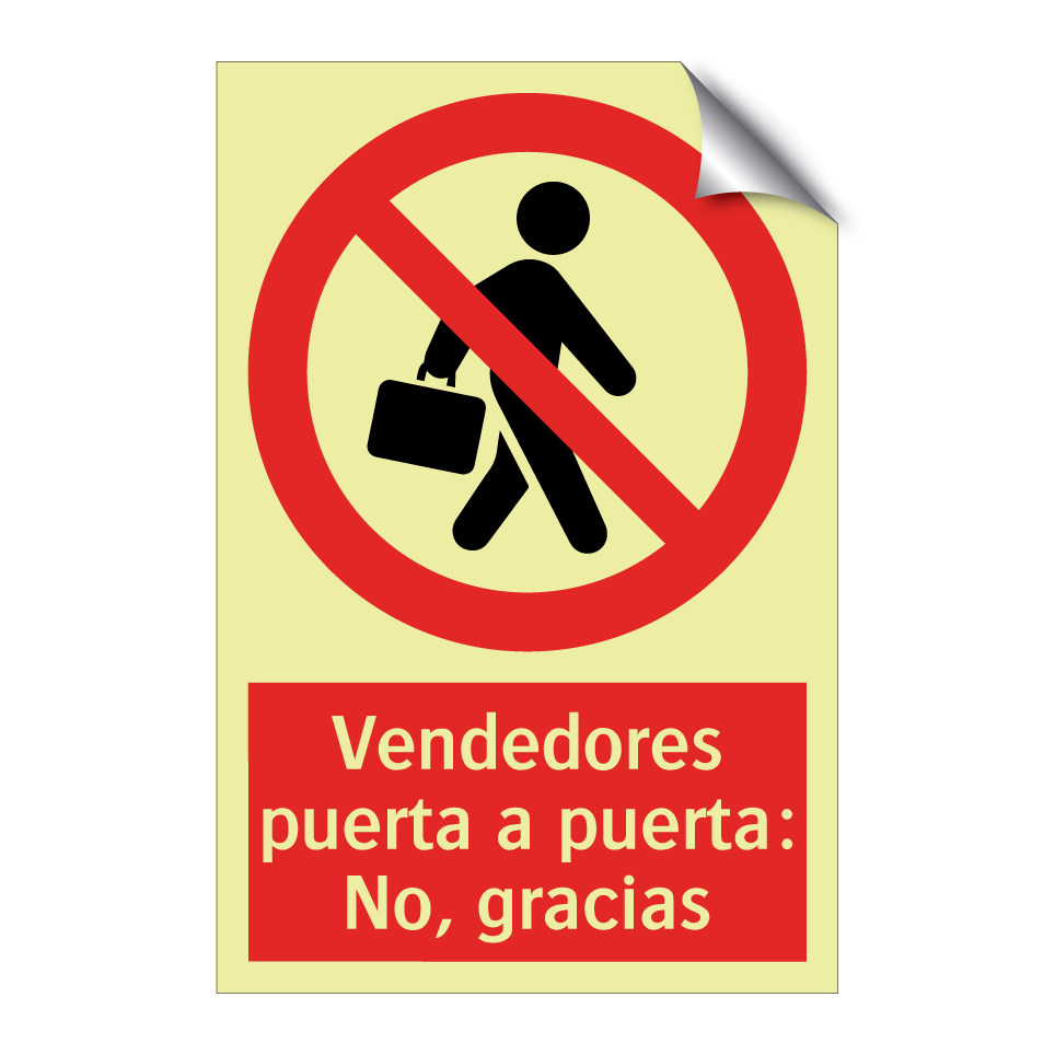 Vendedores puerta a puerta: No, gracias
