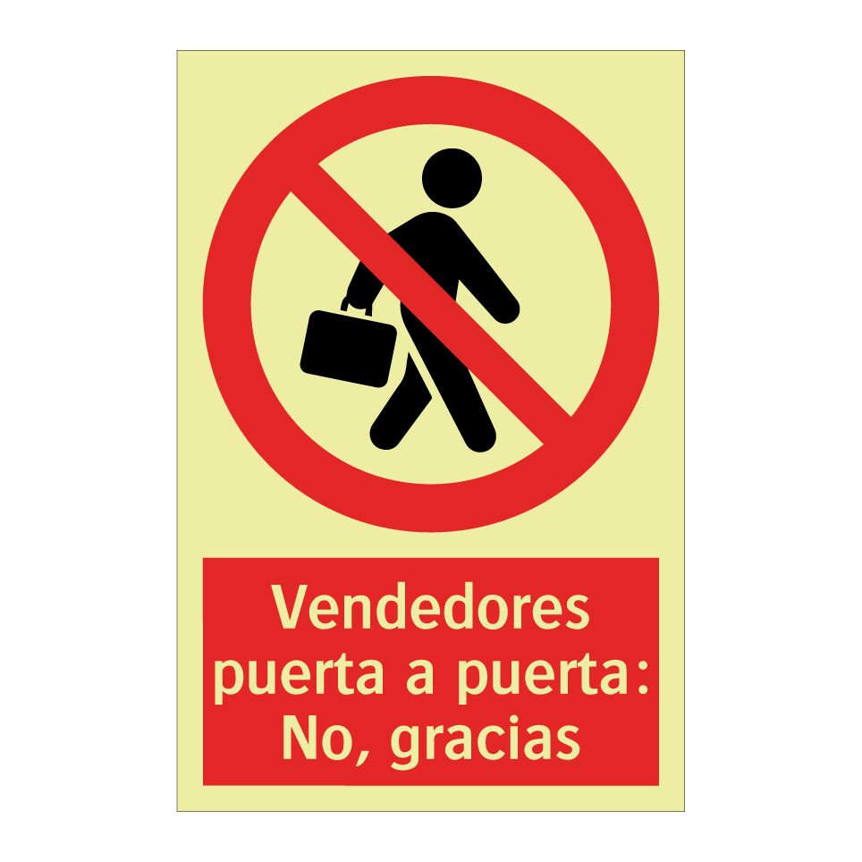 Vendedores puerta a puerta: No, gracias