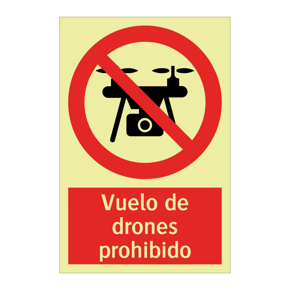 Vuelo de drones prohibido