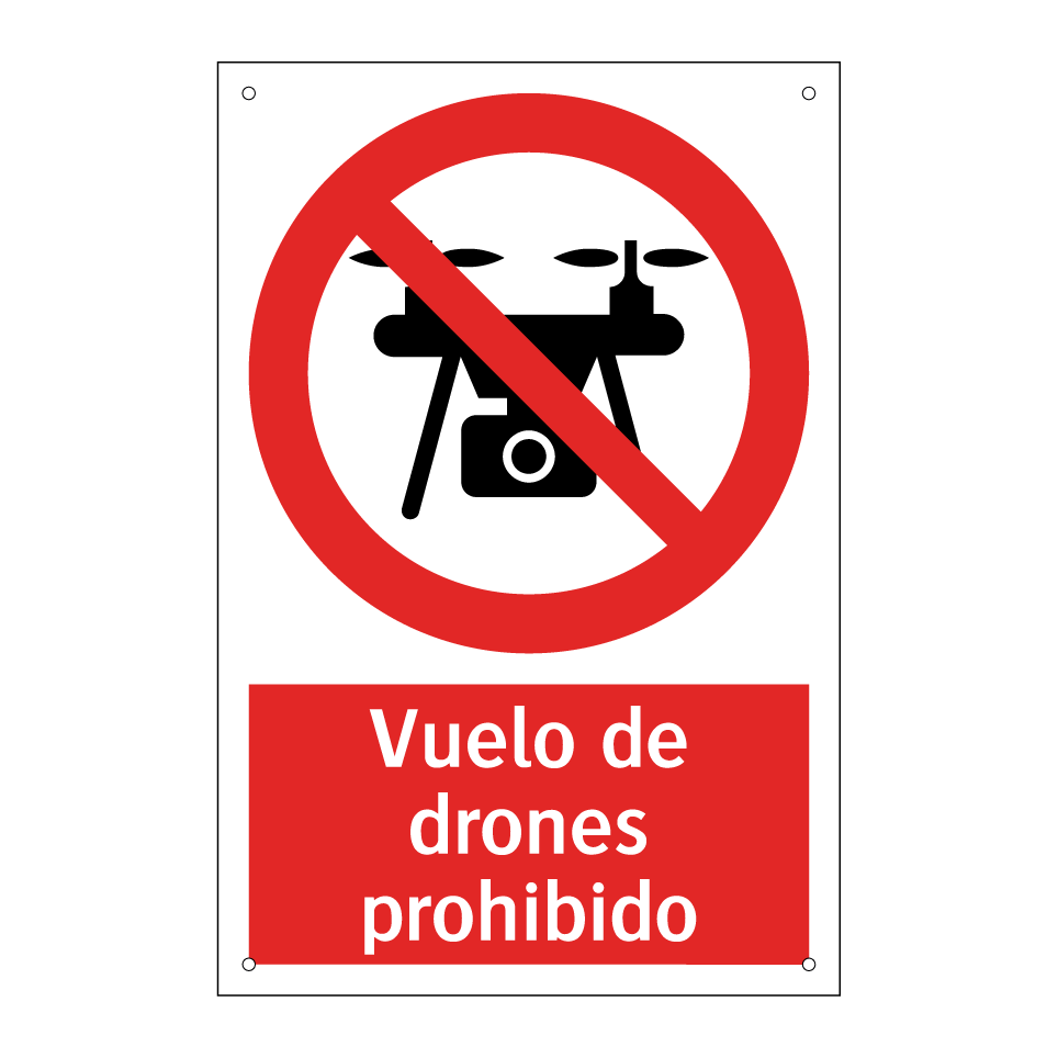 Vuelo de drones prohibido