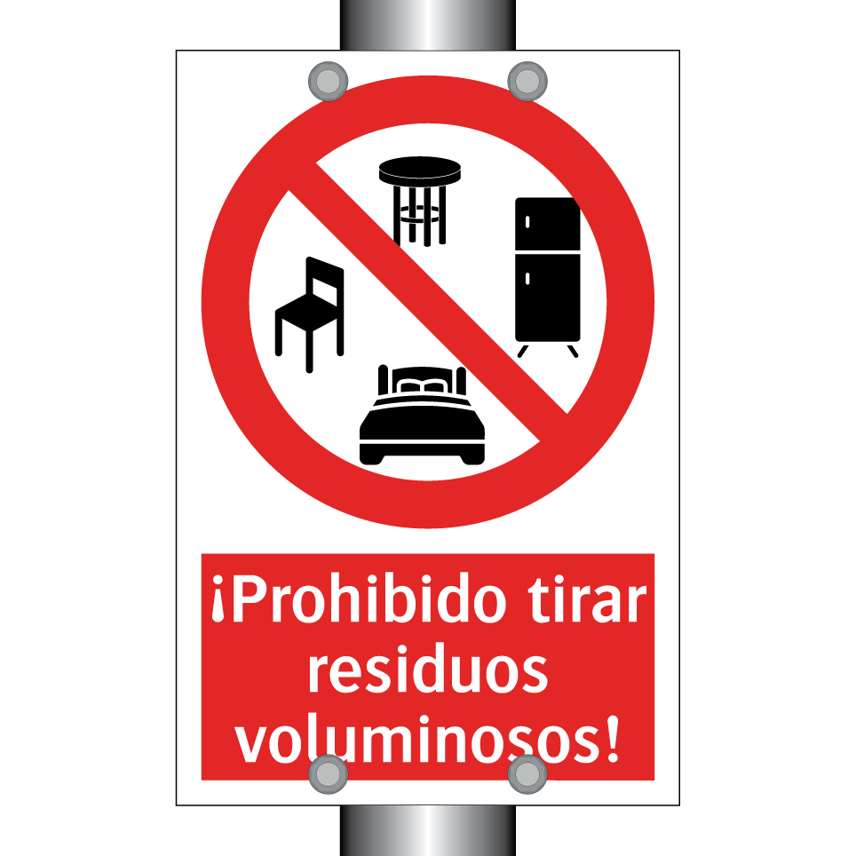 ¡Prohibido tirar residuos voluminosos!
