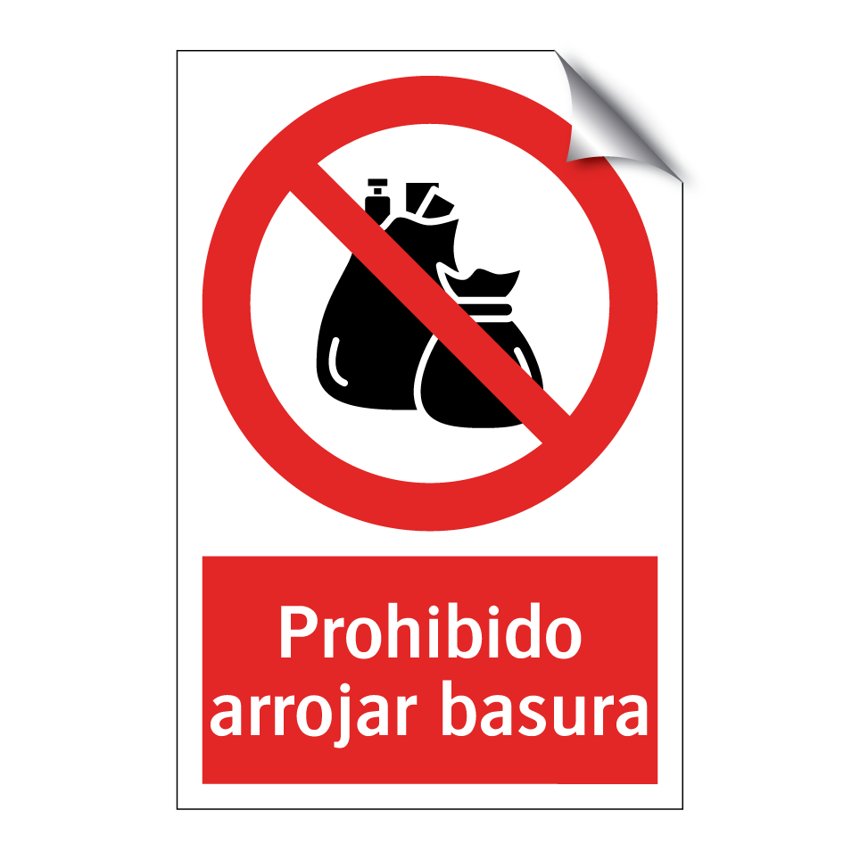 Prohibido arrojar basura