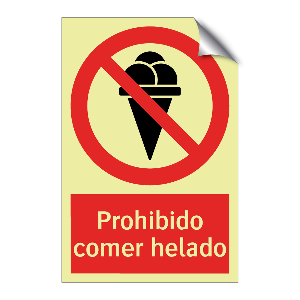 Prohibido comer helado