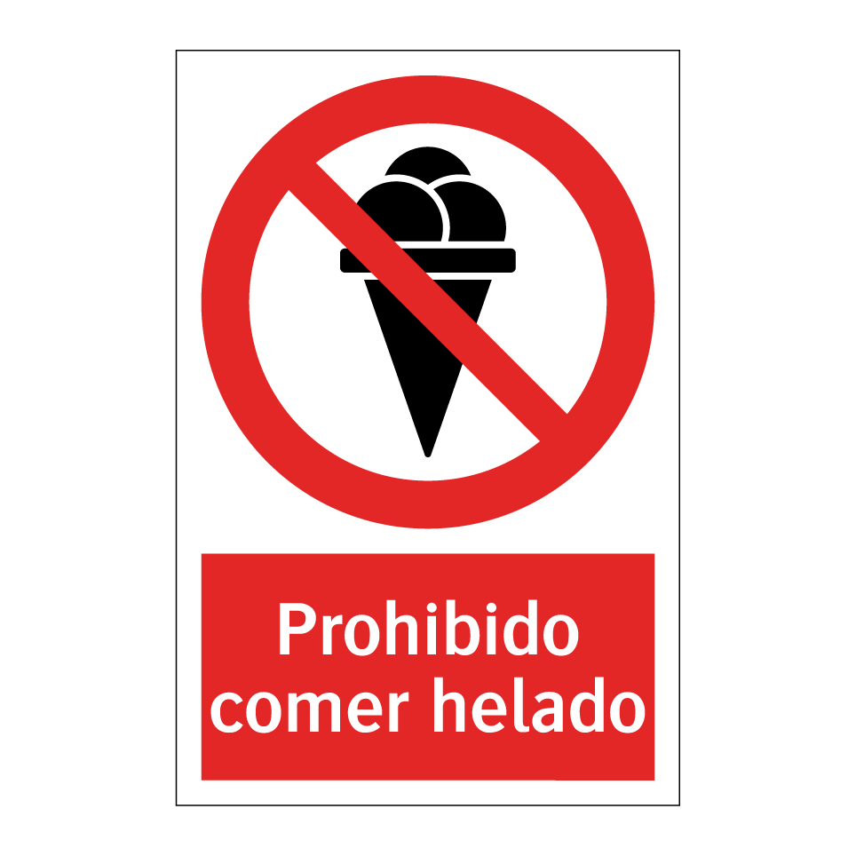Prohibido comer helado