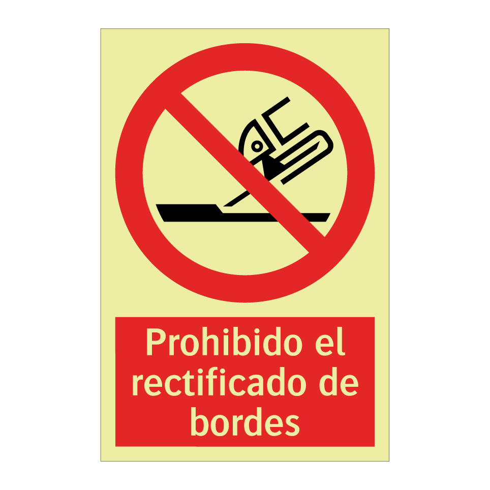 Prohibido el rectificado de bordes