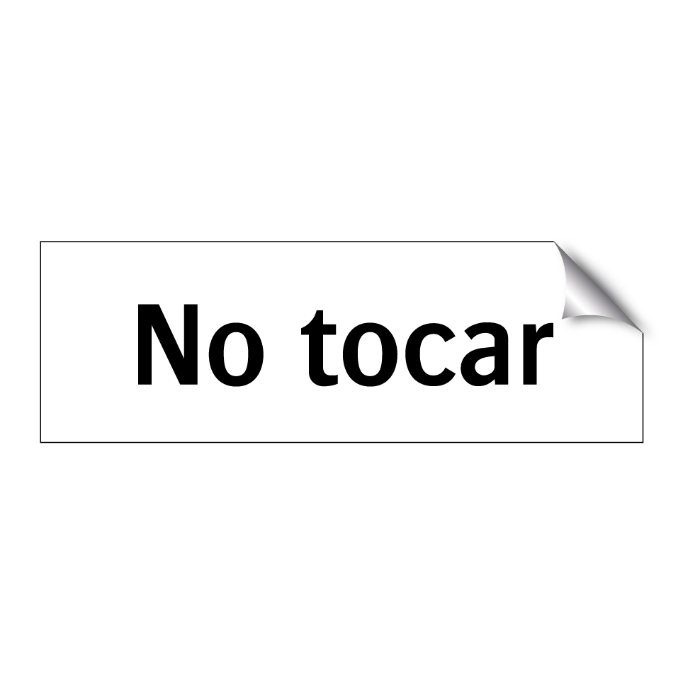 No tocar