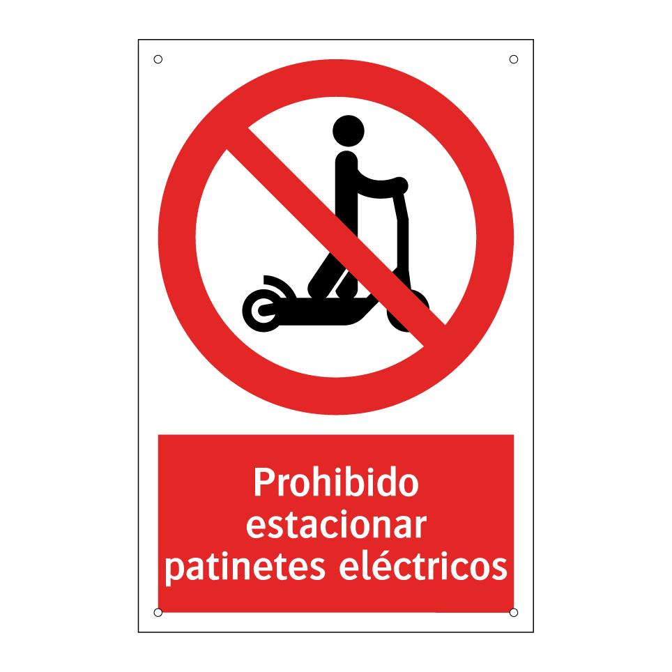 Prohibido estacionar patinetes eléctricos