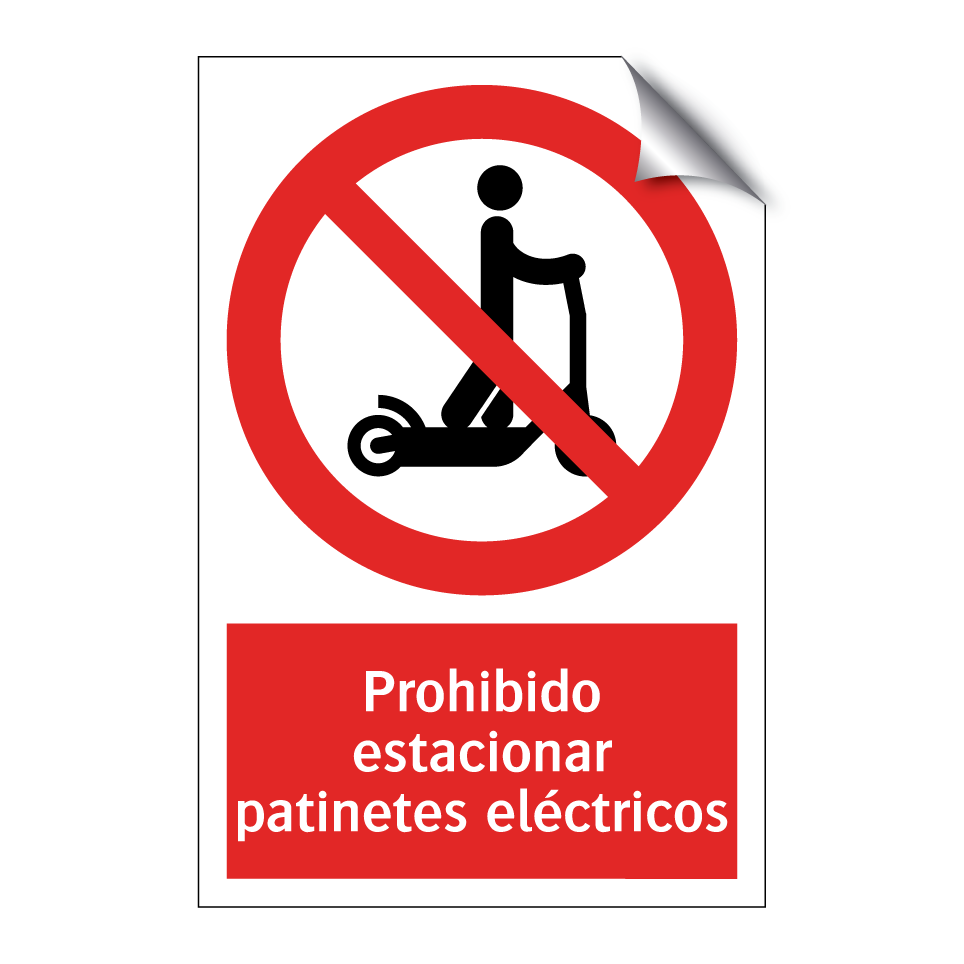Prohibido estacionar patinetes eléctricos