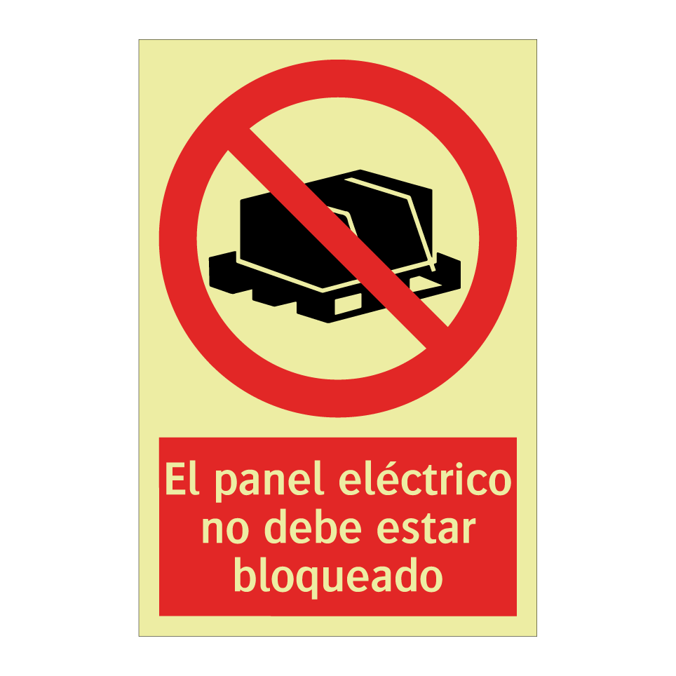 El panel eléctrico no debe estar bloqueado