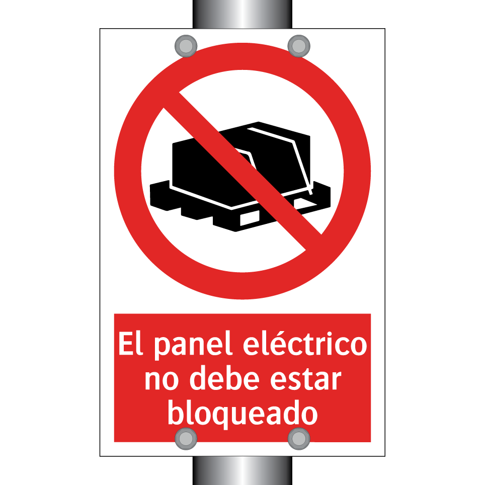 El panel eléctrico no debe estar bloqueado