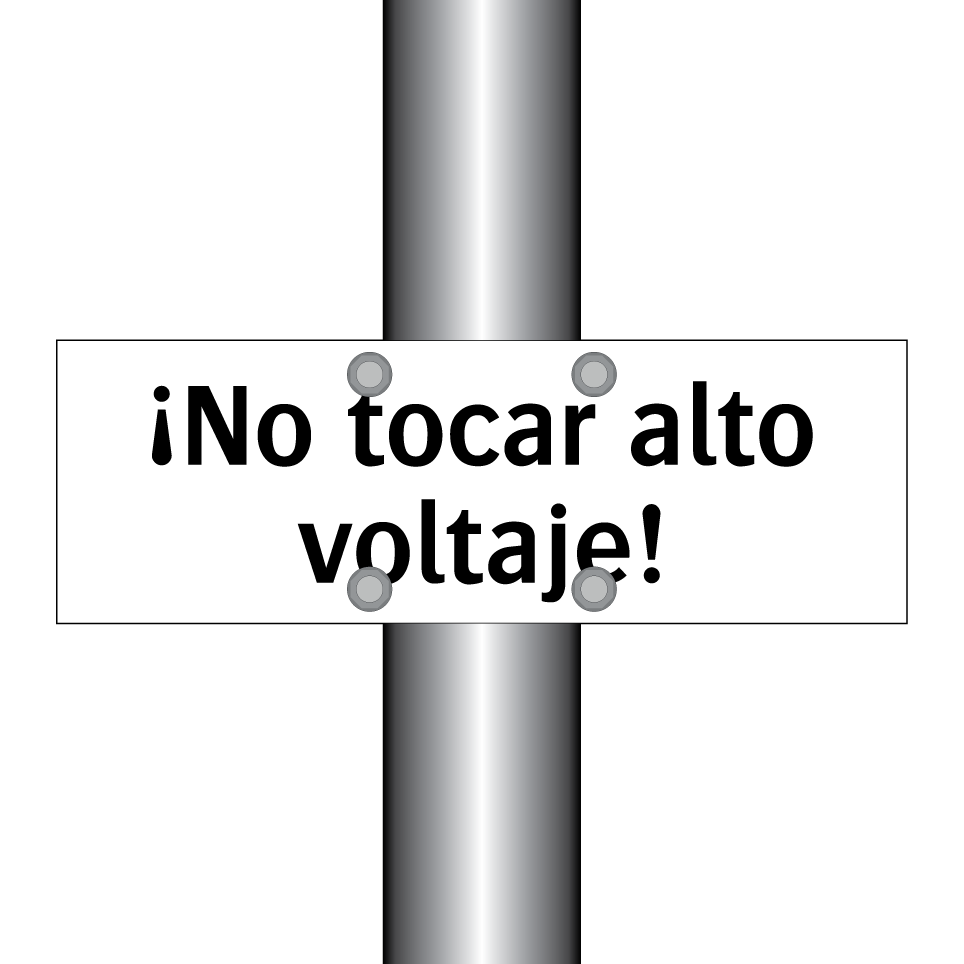 ¡No tocar alto voltaje!
