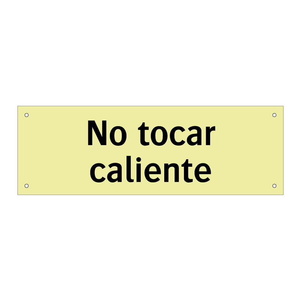 No tocar caliente