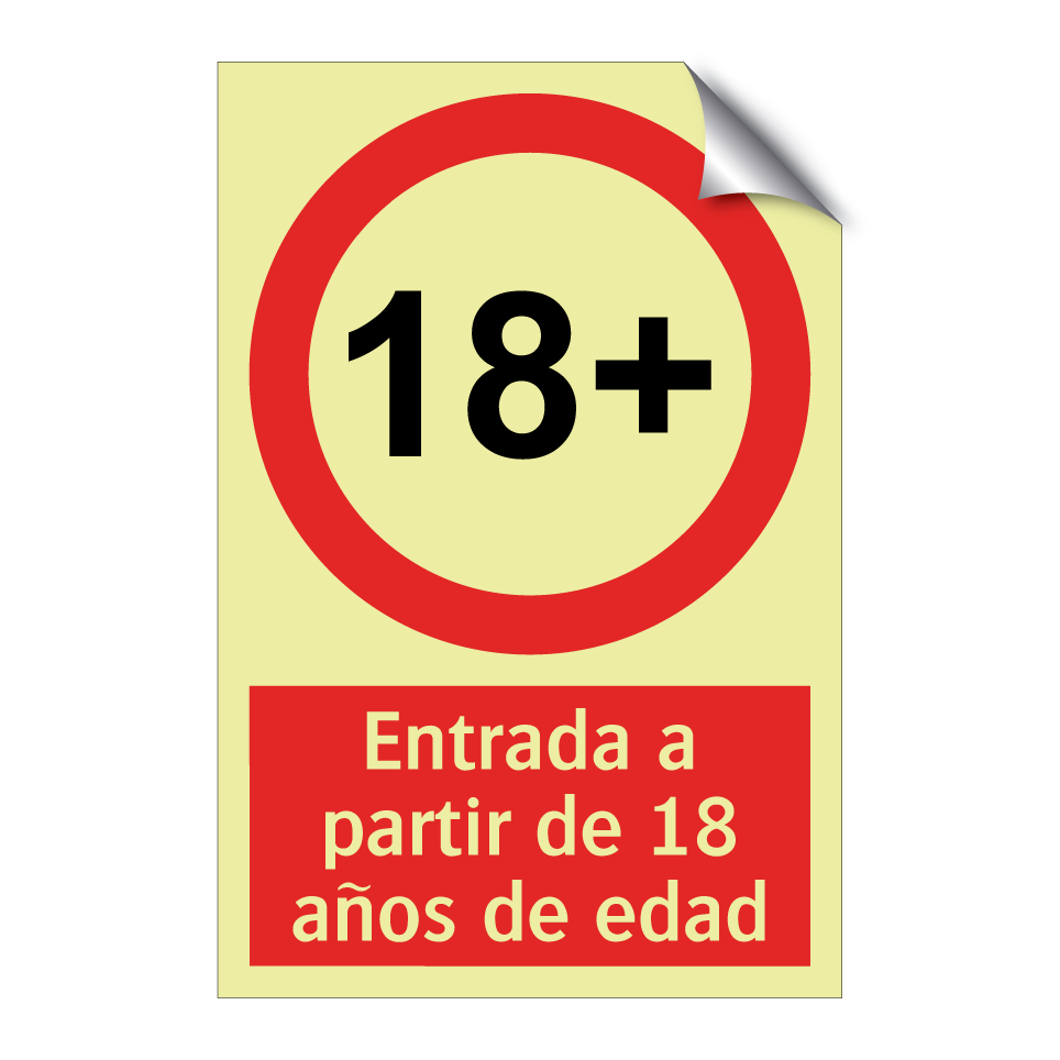 Entrada a partir de 18 años de edad