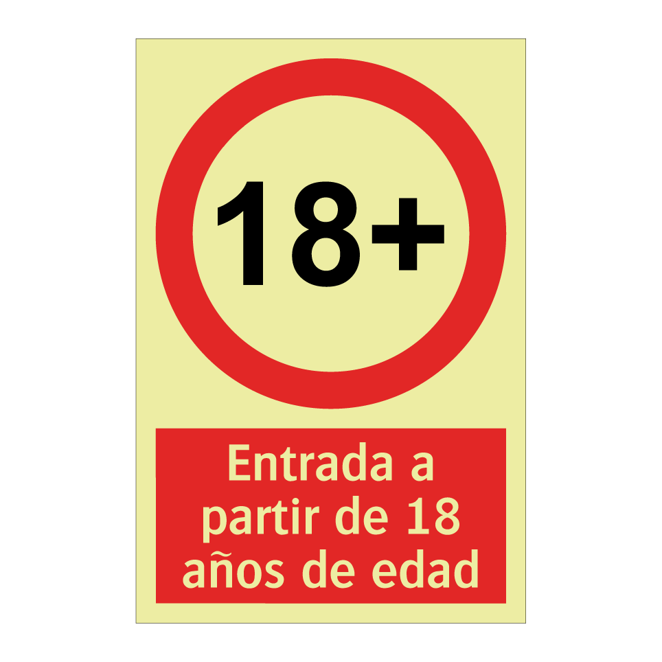 Entrada a partir de 18 años de edad
