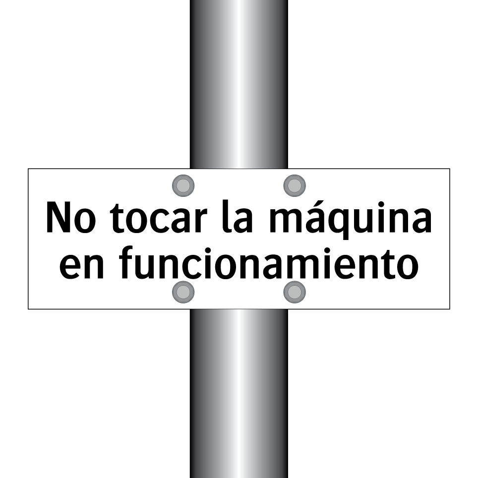 No tocar la máquina en funcionamiento
