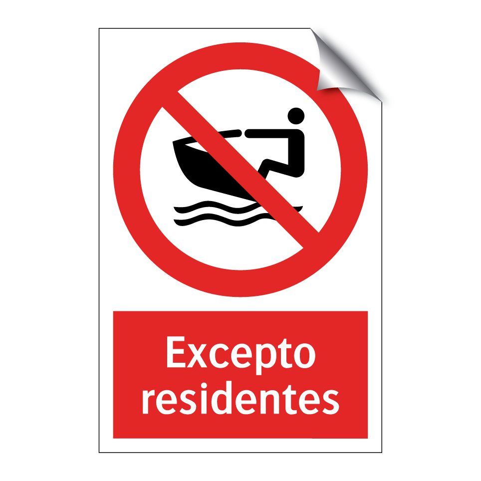 Excepto residentes
