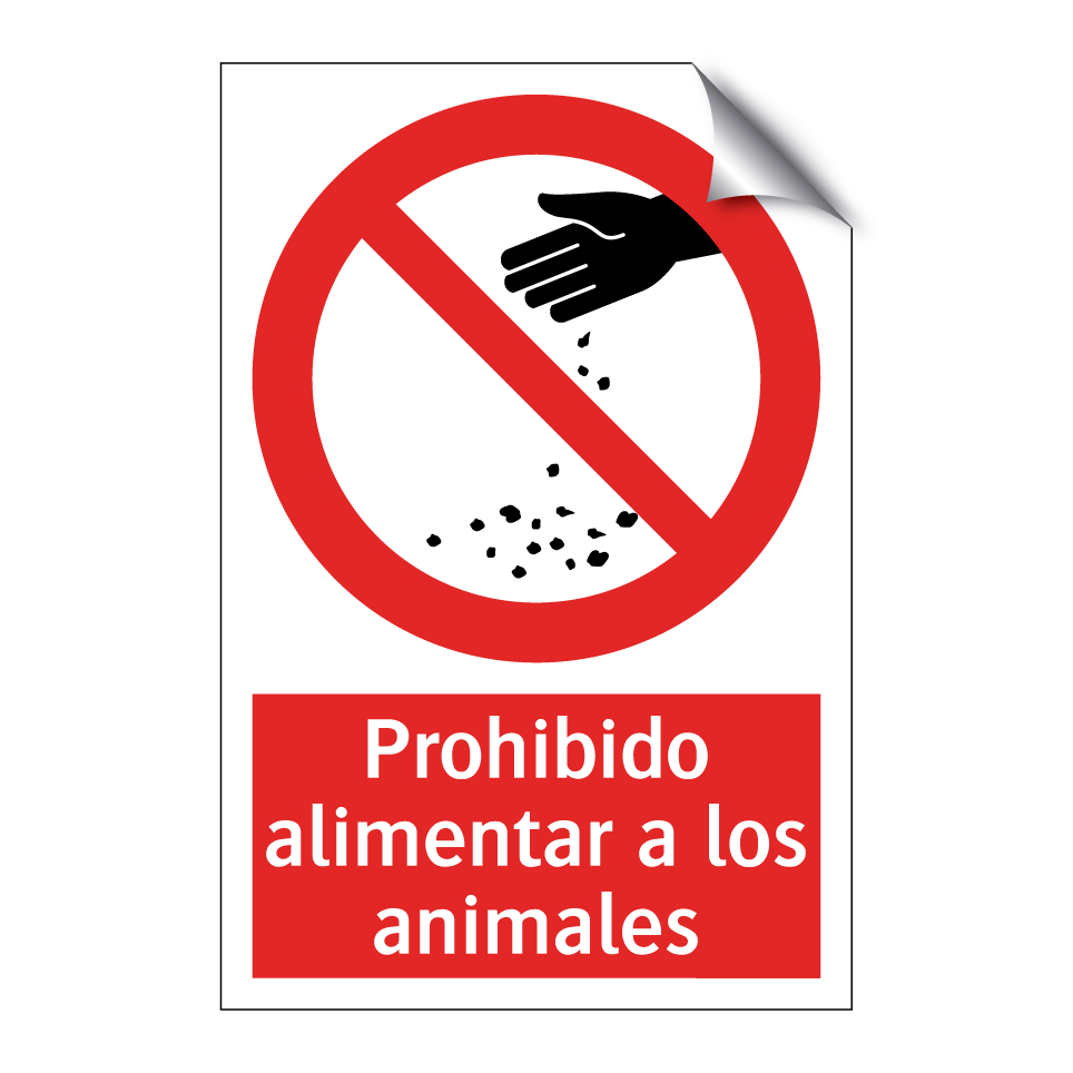 Prohibido alimentar a los animales