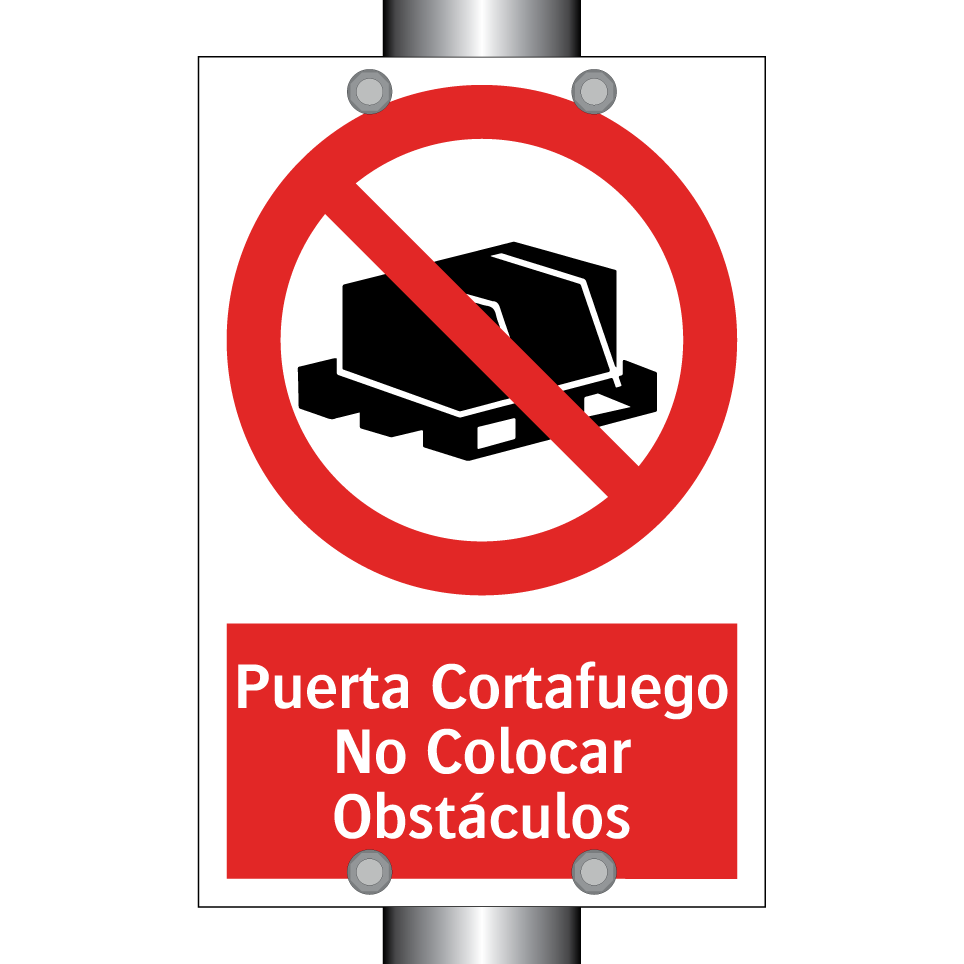 Puerta Cortafuego No Colocar Obstáculos